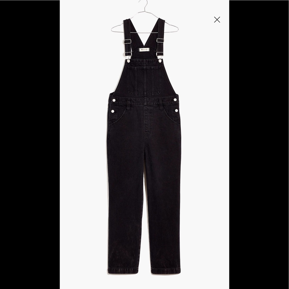 Madewell Straight-Leg Overalls in Lunar Wash